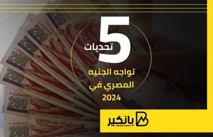 5 تحديات تواجه الجنيه المصري في 2024