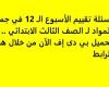 أسئلة تقييم الأسبوع الـ 12 في جميع المواد لـ الصف الثالث الابتدائي.. تحميل بي دى إف الآن من خلال هذا الرابط